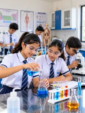 Students learning at Genesis International School